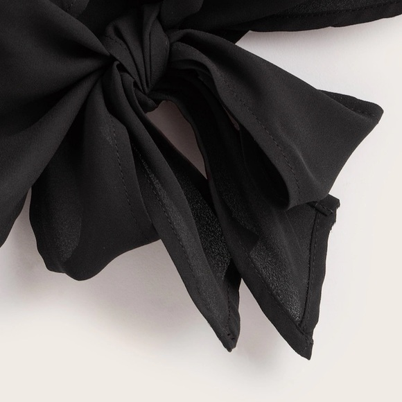 Black Spaghetti Strap Top Front Knot - Picture 3 of 5